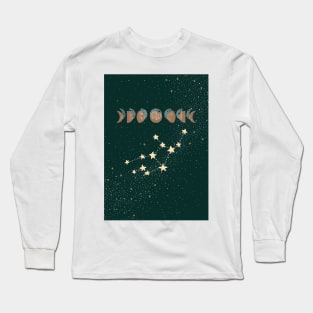 Virgo zodiac Moon phases Long Sleeve T-Shirt